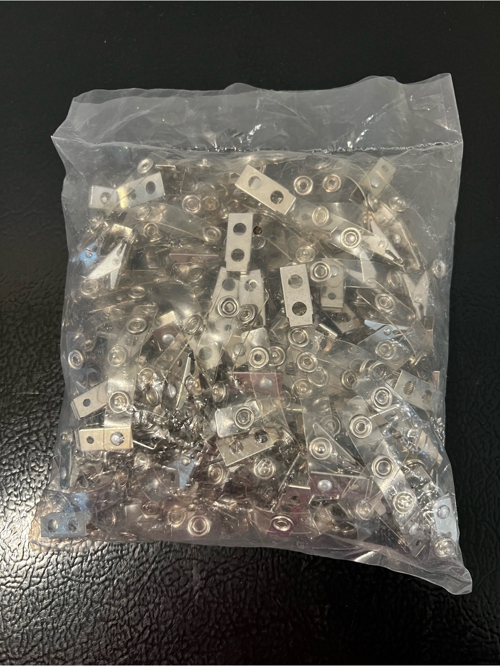 Metal Snap Fastener Clips - Silver Replacement Hardware (Pack)